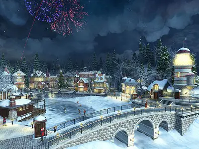 Snow Village 3D Screensaver  1.1.0.2
