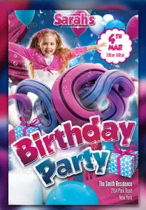 GraphicRiver Unique Kids Party Flyer