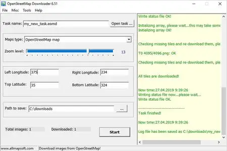 AllMapSoft Easy OpenstreetMap Downloader 6.54