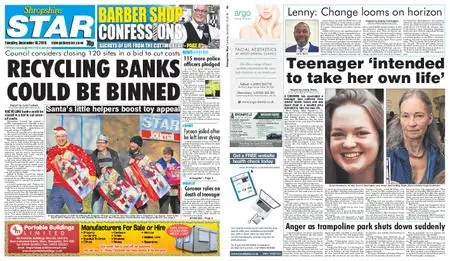 Shropshire Star Shrewsbury Edition – December 18, 2018