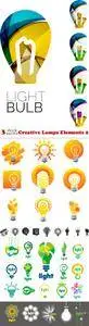 Vectors - Creative Lamps Elements 2
