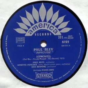 Paul Bley - Improvisie (1971) {America Records 30 AM 6121}