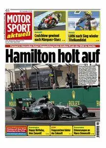 Motorsport Aktuell No 45 – 25. Oktober 2016