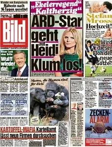 Bild Zeitung vom 11 Mai 2013