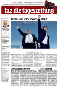 Tageszeitung TAZ vom 27 Januar 2015