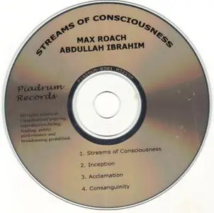 Max Roach & Abdullah Ibrahim - Streams Of Consciousness (1977) {PIADRUM-0301 rel 2003}