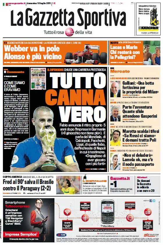 La Gazzetta dello Sport (10-07-11)