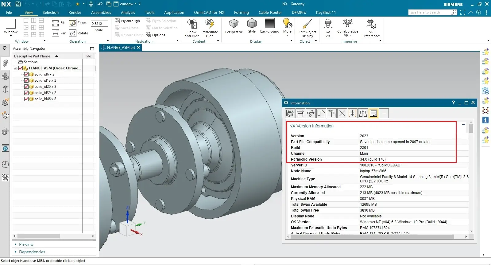 Siemens nx чертежи