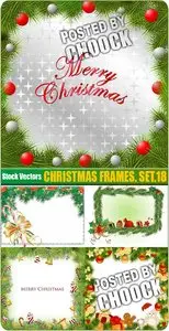 Christmas frames. Set.18 - Stock Vector