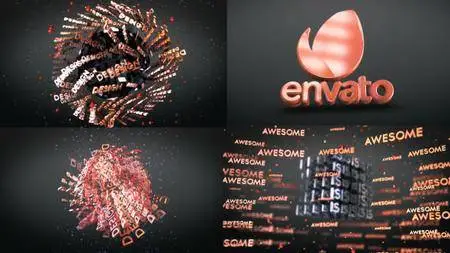 3D Text Shapes Logo Reveal - Project for After Effects (VideoHive)