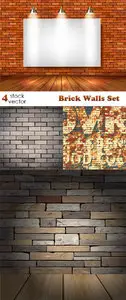 Vectors - Brick Walls Set