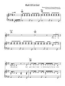 Hell Of A Girl - Three Days Grace (Piano-Vocal-Guitar (Piano Accompaniment))