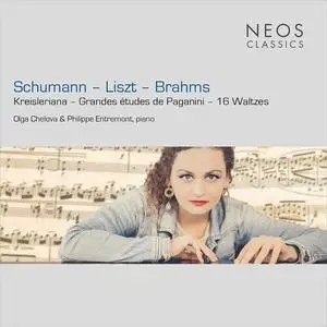 Olga Chelova, Philippe Entremont - Schumann, Liszt & Brahms: Piano Works (2022)