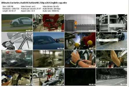 National Geographic: Ultimate Factories Audi R8 
