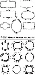 Vectors - Stylish Vintage Frames 13