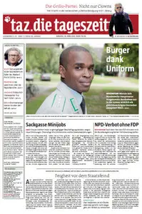 Tageszeitung TAZ vom 19 Maerz2013