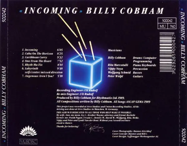 Billy Cobham - Incoming (1989) {Musidisc}