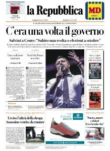 la Repubblica - 8 Agosto 2019