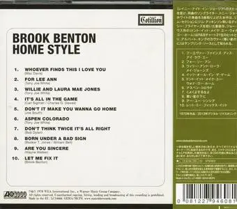 Brook Benton - Home Style (1970) {2013 Cotillion/Atlantic/Rhino Japan}