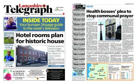 Lancashire Telegraph (Burnley, Pendle, Rossendale) – January 09, 2021