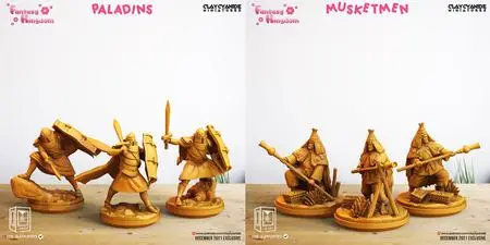 Clay Cyanide Miniatures - Paladins, Musketmen