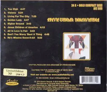 Stevie Wonder - Innervisions (1973) [Audio Fidelity, AFZ 086]
