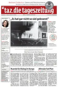 Tageszeitung TAZ vom 17 August 2012