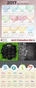 Vectors - 2017 Calendars Set 9