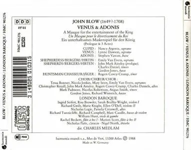 Charles Medlam, London Baroque - John Blow: Venus & Adonis (1988)