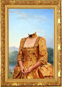 Template for Photoshop - Female Portrait