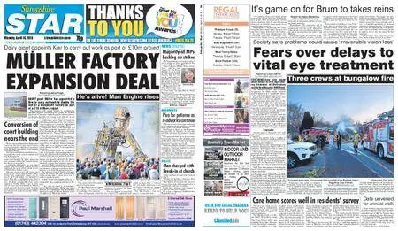 Shropshire Star Shrewsbury Edition – April 16, 2018
