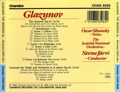 Oscar Shumsky, RSNO, Neeme Jarvi - Alexander Glazunov: The Seasons, Op. 67; Violin Concerto, Op. 82 (1988) [Re-Up]