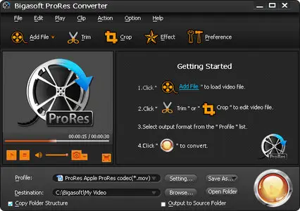 Bigasoft ProRes Converter 4.5.0.5485 Multilingual Portable