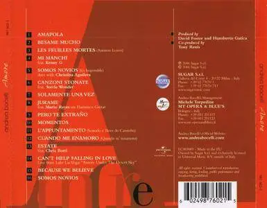 Andrea Bocelli - Amore (2006) {Special Edition}