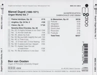 Marcel Dupre - Organ Works, Volume 7 - Ben van Oosten (2005) {MDG 316 1289-2}