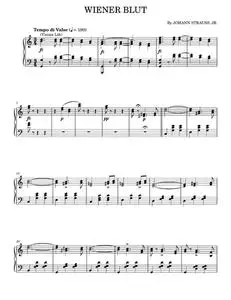 Wiener Blut, Op.354 - Johann Strauss Jr. (Piano Solo)