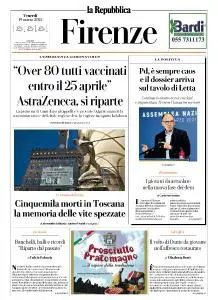 la Repubblica Firenze - 19 Marzo 2021