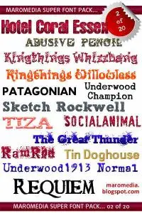 Maromedia Super Font Pack