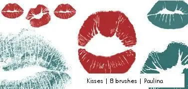 Kiss brushes for Photoshop