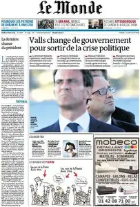 Le Monde du Mardi, 26. Août 2014