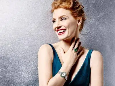 Jessica Chastain by James White for Piaget High Jewellery Collection 2016