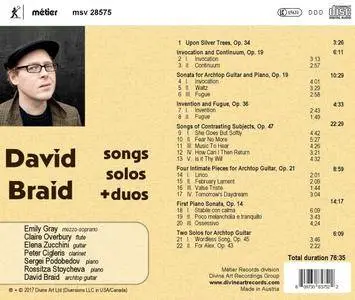David Braid - David Braid: Songs, Solos & Duos (2017)