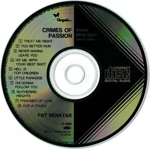 Pat Benatar - Crimes Of Passion (1980) [Japan 1st Press]