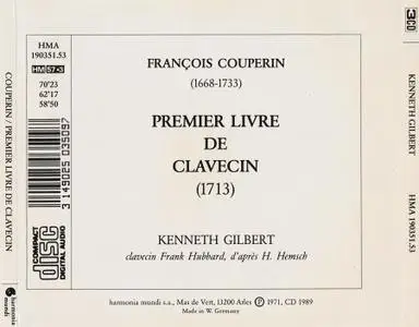 Kenneth Gilbert - François Couperin: Premier Livre de Clavecin (1989)