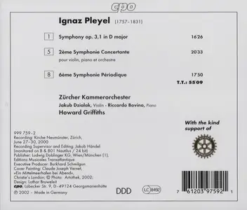 Howard Griffiths, Zürcher Kammerorchester - Ignaz Pleyel: Symphonies (2002)
