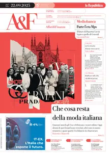 la Repubblica Affari & Finanza - 22 Settembre 2025
