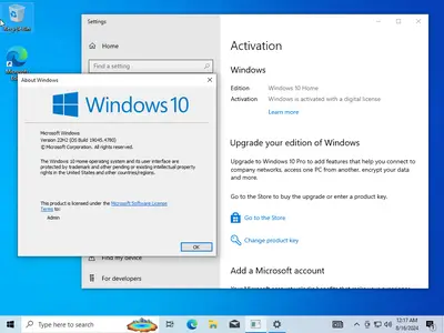 Windows 10 22H2 build 19045.4780 AIO 16in1 (x64) Preactivated August 2024