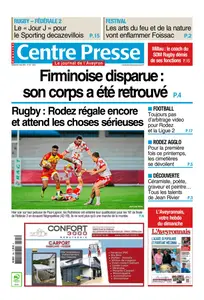 Centre Presse Aveyron - 4 Mai 2025