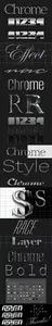 Chromed Effects - Layer Styles Pack for Photoshop