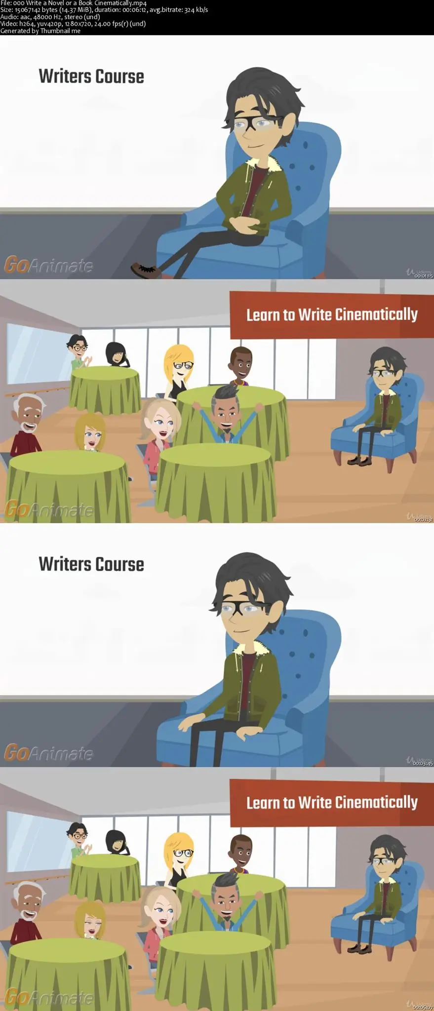 Novel Writing: Learn to Write A Novel or Book Cinematically
